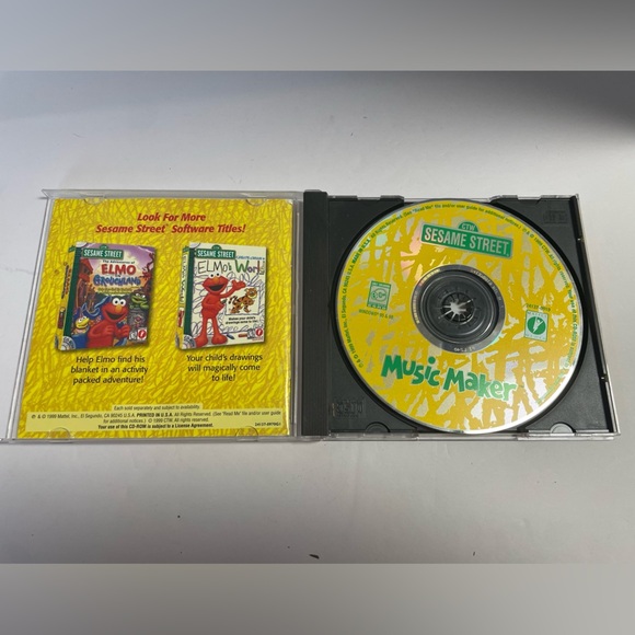 Vintage 1999 Sesame Street PC CD-ROM Music Maker Software Education Mattel Media - Picture 3 of 3